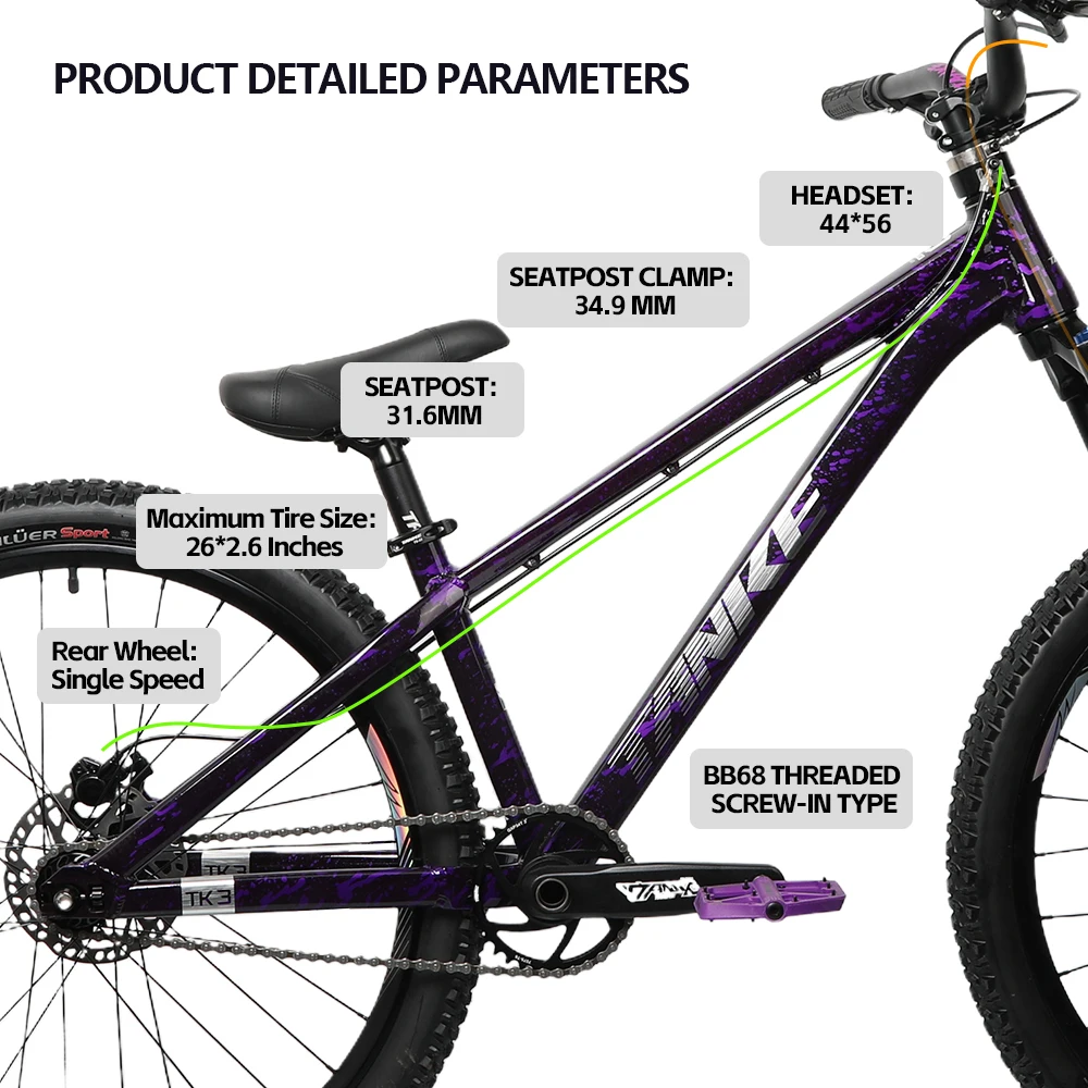 26inch Dirt Jump Frame Ultrali - огляд і ціна Mountain Biking Jumps