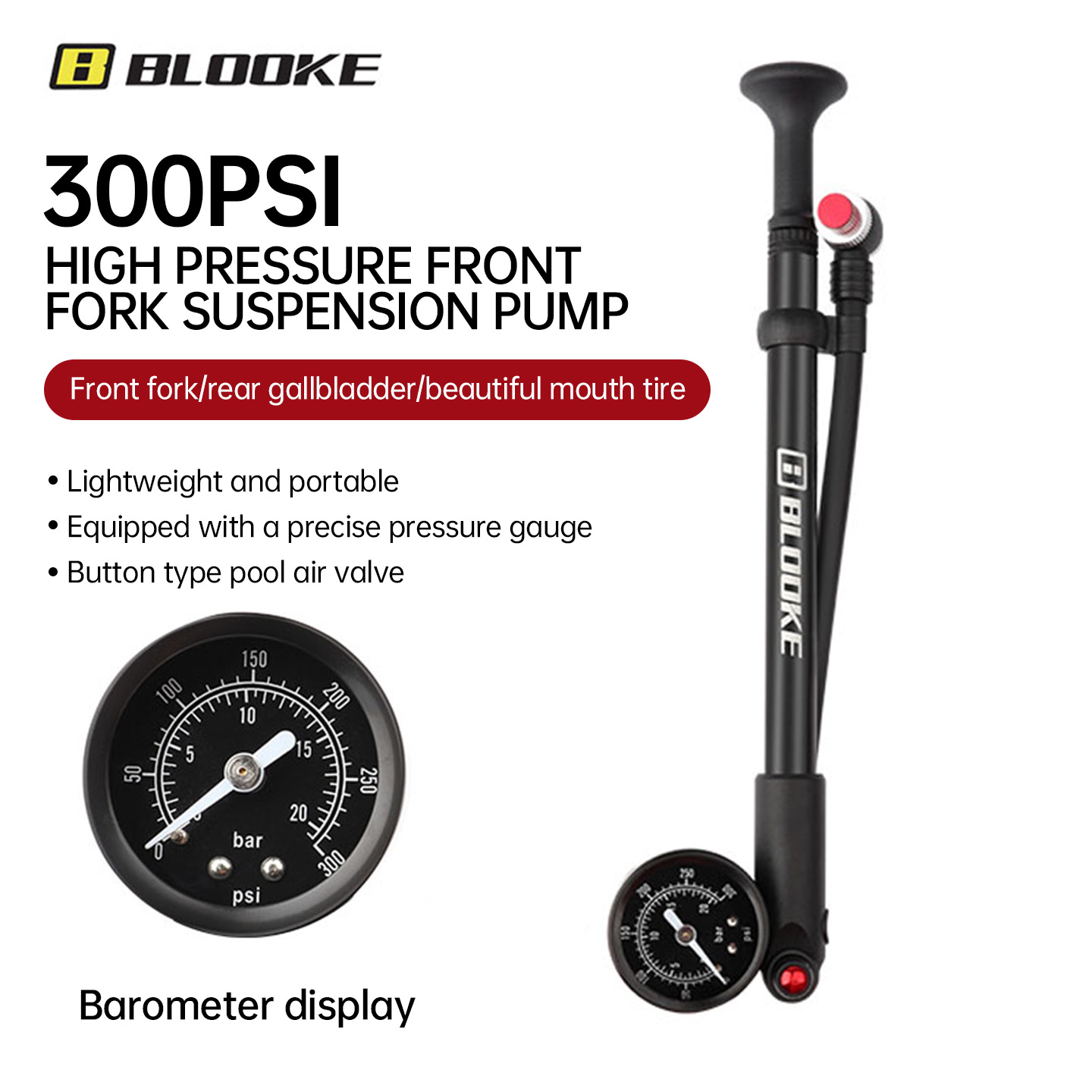 BLOOKE MTB High-Pressure Shock - огляд і ціна Shock Pump Suspension