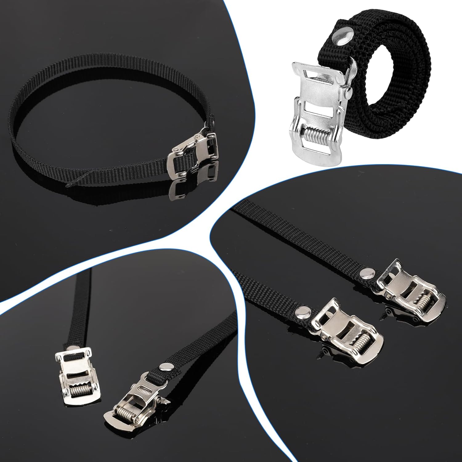 1/2pair Bikes Pedal Toe Straps - огляд і ціна Mountain Biking For Fitness
